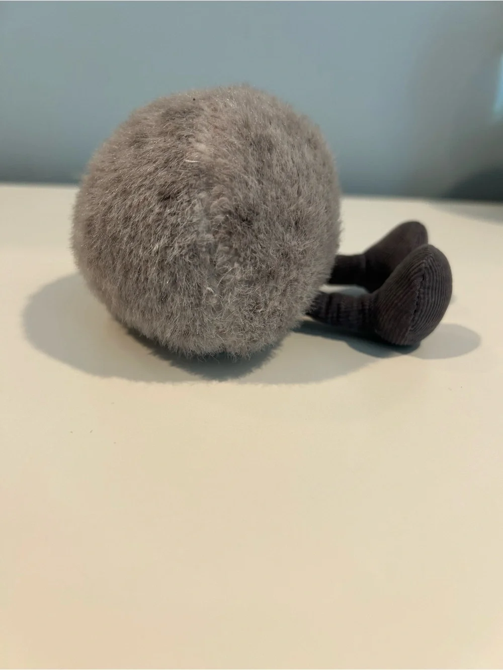 Jellycat Grey Fuzzy pebble